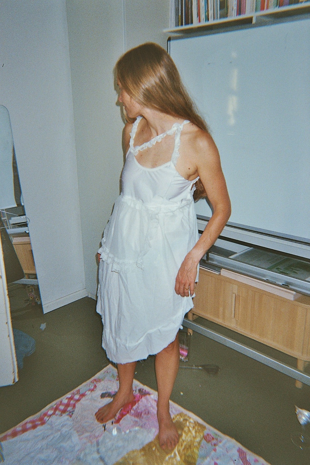 Presentation photograph for Woman in Fairy Tale, the upcoming performance at Kunstforum TU Darmstadt